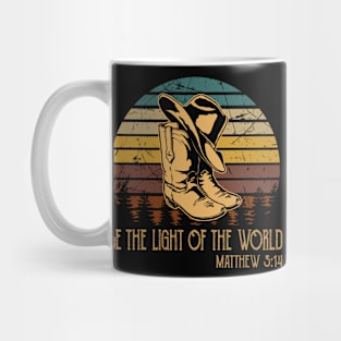 Be The Light Of The World Cowboy Boots Mug